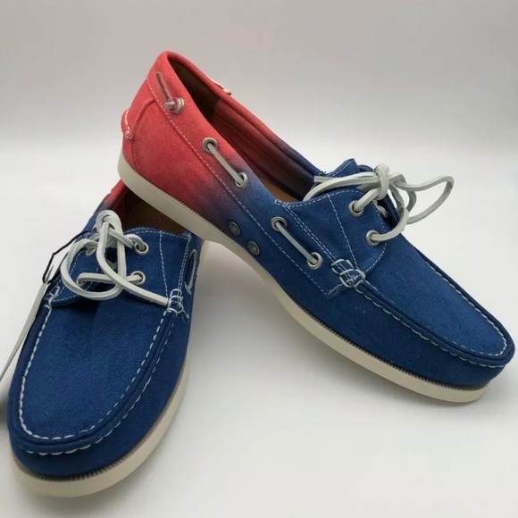 Polo Ralph Lauren Merton Boat Shoes USA Hombre Blu - Picture 1 of 6
